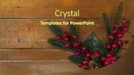  Presentation with free christmas - Presentation theme having christmas-rustic-background-vintage-planked background and a tawny brown colored foreground