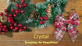  Presentation with vintage christmas - Presentation enhanced with christmas-rustic-background-vintage-planked background and a tawny brown colored foreground