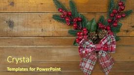  Presentation with vintage christmas - Amazing slides having christmas-rustic-background-vintage-planked backdrop and a tawny brown colored foreground