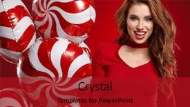  Presentation with black girl sexy fashionable mulatto - PPT theme enhanced with christmas sale - beautiful sexy girl wearing santa background and a crimson colored foreground