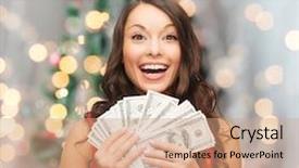  Presentation with bonus - Theme consisting of christmas sale banking winning background and a coral colored foreground