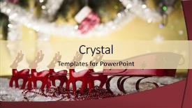  Presentation with santa sleigh - Cool new theme with christmas santa sleigh on gift backdrop and a lemonade colored foreground