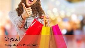  Presentation with girl christmas - Cool new presentation theme with christmas shopping fashion girl backdrop and a red colored foreground