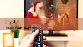  Presentation with stage shows - Beautiful theme featuring christmas shows on tv backdrop and a red colored foreground