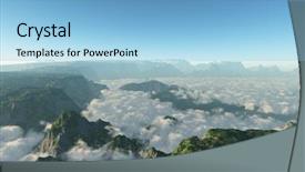  Presentation with range land animal - Presentation with christmas silent night - mountain range with the valleys background and a  colored foreground