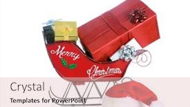  Presentation with santa sleigh - Cool new presentation with christmas-sleigh-loaded-with-presents backdrop and a lemonade colored foreground