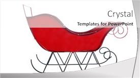  Presentation with santa sleigh - Audience pleasing slide deck consisting of christmas-sleigh-red-santa-sleigh backdrop and a white colored foreground
