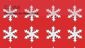  Presentation with design christmas holiday - PPT layouts consisting of christmas-snowflake-festive-background-design background and a  colored foreground