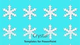  Presentation with festive season - Presentation theme consisting of christmas-snowflake-festive-blue-background background and a arctic colored foreground