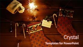  Presentation with light bubbles - Presentation design consisting of bengal light in glove background and a tawny brown colored foreground