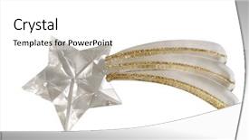  Presentation with white christmas - Amazing presentation theme having christmas star isolated over white backdrop and a white colored foreground