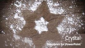  Presentation with dust - PPT layouts with christmas star made of sugar background and a gray colored foreground