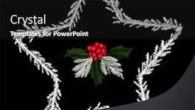  Presentation with star red - Presentation consisting of christmas-star-of-bethlehem-glitter background and a black colored foreground