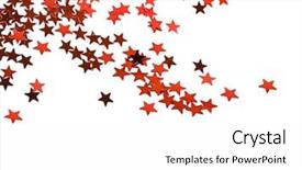  Presentation with outer space christmas - PPT theme with christmas star with copy space background and a white colored foreground