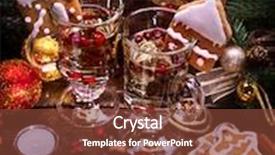  Presentation with life - PPT theme featuring christmas still life of four cups of tea a pleasant evening for the whole family background and a tawny brown colored foreground