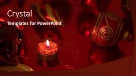  Presentation with candle christmas - Presentation theme with christmas-still-life-with-red background and a wine colored foreground