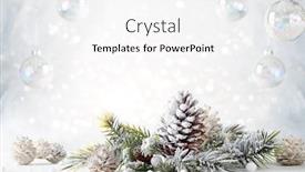  Presentation with year still life christmas - Slides enhanced with christmas-still-life-with-snowy background and a white colored foreground