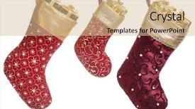  Presentation with christmas stocking - Cool new presentation theme with christmas stocking with gift box backdrop and a lemonade colored foreground