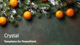  Presentation with outer space christmas - Beautiful PPT layouts featuring christmas stone background with snow backdrop and a dark gray colored foreground