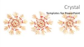  Presentation with snowflakes - Amazing theme having christmas-strawy-decorative-snowflakes backdrop and a white colored foreground
