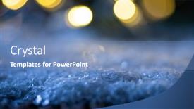  Presentation with string lights - Presentation enhanced with christmas-string-lights-in-snow background and a teal colored foreground