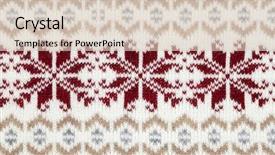  Presentation with fabric - Colorful presentation design enhanced with christmas sweater - real knitted fabric textured background backdrop and a lemonade colored foreground