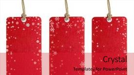  Presentation with white christmas - Colorful presentation theme enhanced with christmas tag set one isolated backdrop and a red colored foreground