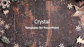  Presentation with vintage christmas - PPT theme consisting of christmas theme background in vintage background and a dark gray colored foreground