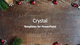  Presentation with vintage christmas - PPT theme enhanced with christmas theme background in vintage background and a tawny brown colored foreground