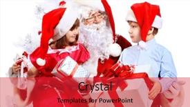  Presentation with white christmas - Cool new theme with christmas theme santa claus backdrop and a red colored foreground