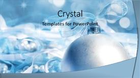  Presentation with theme - Beautiful slide deck featuring christmas theme backdrop and a light blue colored foreground