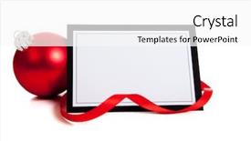  Presentation with invitation - PPT layouts with christmas themed note-card background and a white colored foreground