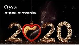  Presentation with fragrant - Colorful presentation theme enhanced with christmas-toy-is-made backdrop and a black colored foreground