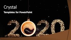  Presentation with fragrant - Colorful presentation theme enhanced with christmas-toy-is-made backdrop and a black colored foreground