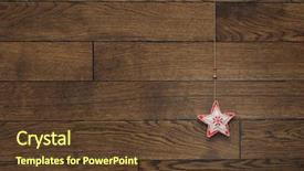  Presentation with wooden toy - Colorful PPT theme enhanced with christmas toy star hanging over wooden background horizontal background backdrop and a tawny brown colored foreground