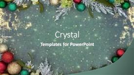  Presentation with gold border - Presentation featuring christmas-traditional-retro-style-background background and a gray colored foreground