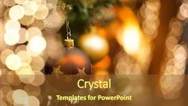  Presentation with fire red - Audience pleasing PPT theme consisting of christmas tree and fire backdrop and a tawny brown colored foreground