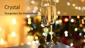  Presentation with christmas tree - Cool new presentation with christmas tree and fireplace background backdrop and a gold colored foreground