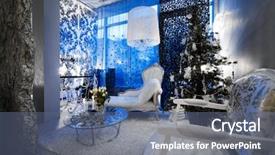  Presentation with animated christmas tree - Slide set consisting of christmas tree at the window background and a ocean colored foreground