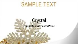  Presentation with snow tree - Audience pleasing slide set consisting of christmas tree ball in snow backdrop and a white colored foreground