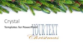  Presentation with framework - Beautiful slide deck featuring christmas tree border isolated on a white background new year holiday evergreen tree xmas green framework backdrop and a white colored foreground