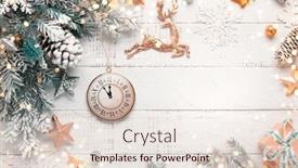  Presentation with pine cone - Colorful presentation theme enhanced with a white wooden background backdrop and a lemonade colored foreground