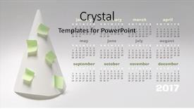  Presentation with calendar of november 2018 - Presentation theme having christmas tree calendar 2017 set background and a light gray colored foreground