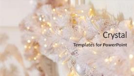  Presentation with christmas tree - Colorful slide set enhanced with christmas tree decoration chrismas backdrop and a lemonade colored foreground