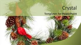  Presentation with christmas borders grunge border decoration - Beautiful theme featuring christmas tree decoration garland isolated backdrop and a mint green colored foreground