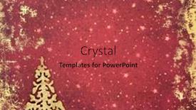  Presentation with new season - Slide set featuring christmas-tree-glitter-decoration background and a  colored foreground