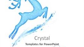  Presentation with winter border - Beautiful slide deck featuring christmas tree green border with big golden santa's reindeer toy hanging bauble traditional ornament and decoration for winter holidays isolated on white background decorating home at christmastime backdrop and a white colored foreground