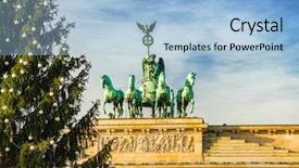  Presentation with christmas tree - Cool new presentation theme with christmas tree in berlin germany backdrop and a light blue colored foreground