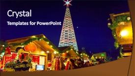  Presentation with triumph arch in innsbruck austria - Cool new PPT layouts with christmas tree in innsbruck austria backdrop and a navy blue colored foreground