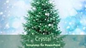  Presentation with merry christmas - Audience pleasing PPT theme consisting of christmas tree - isolated over vibrant colors background merry christmas and happy new year concept backdrop and a ocean colored foreground